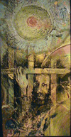 Captured oil, acrylic and enamel on panel 24"x48"