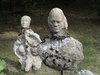 "Chained" concrete steel &slate 72"x 30"x 12