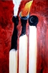 Come on Baby Light My Fire 18"x24" acrylic on canvas