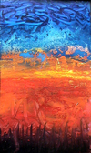 Porcupine Sunset 36"x48" acrylic & enamel on panel