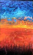 Porcupine Sunset 36"x48" acrylic & enamel on panel